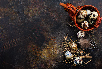 Image showing quail eggs 