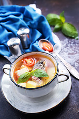 Image showing fish soup