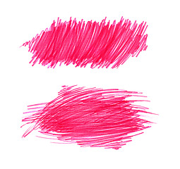 Image showing Abstract color hand draw shapes