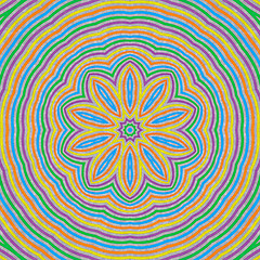 Image showing Abstract concentric pattern background