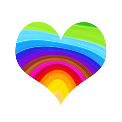 Image showing Abstract colorful heart