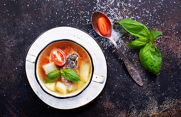 Image showing fish soup