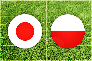 Image showing Japan vs Poland football match