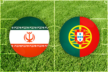 Image showing Iran vs Portugal football match