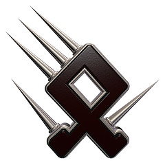 Image showing rune with spikes