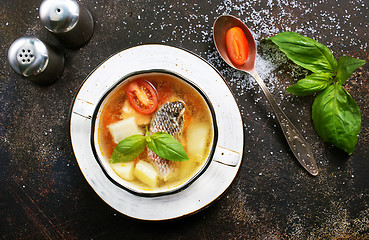 Image showing fish soup