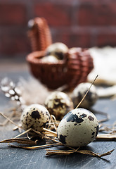Image showing quail eggs 