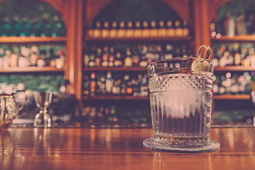 Image showing The cocktail in the bar