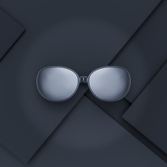 Image showing stylish minimalistic sunglasses