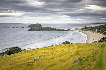 Image showing Bay Of Plenty view from Mount Maunganui