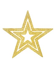 Image showing Christmas star on white