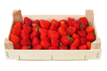 Image showing Strawberries in a box