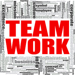 Image showing Teamwork word cloud