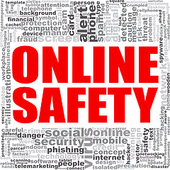 Image showing Online safety word cloud