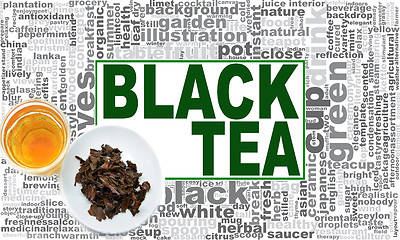 Image showing Black tea word cloud