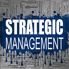 Image showing Strategic management word cloud