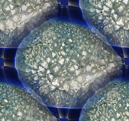 Image showing Agate Crystal cross section as seamless background