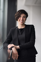 Image showing Portrait of successful Businesswoman by the window