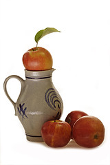 Image showing Jug with Apples