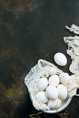 Image showing raw eggs