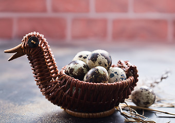 Image showing quail eggs 