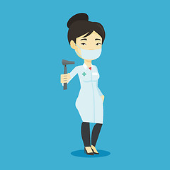 Image showing Ear nose throat doctor vector illustration.