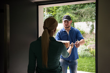 Image showing Pizza Delivery Man