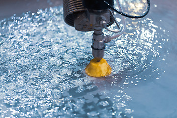 Image showing CNC water jet cutting machine