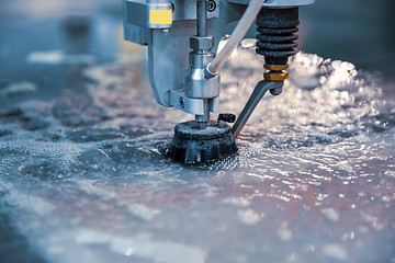 Image showing CNC water jet cutting machine