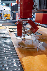 Image showing CNC water jet cutting machine