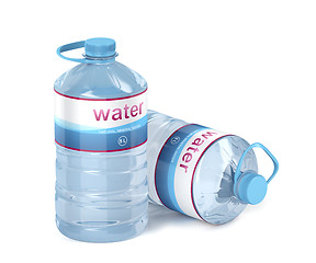 Image showing Two big water bottles