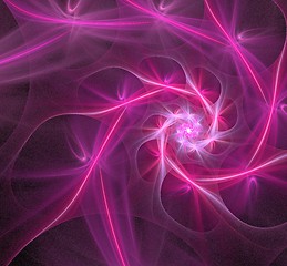 Image showing Purple spiral fractal picture