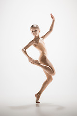 Image showing The teen modern ballet dancer