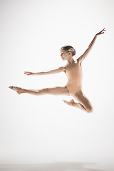 Image showing The teen modern ballet dancer