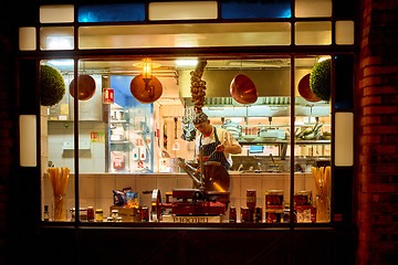 Image showing Window of London restaurant