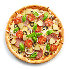 Image showing freshly baked pizza