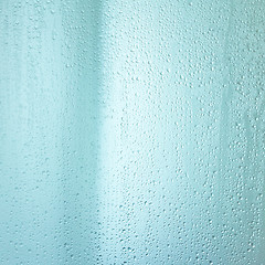 Image showing waterdrops on a glass