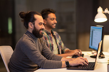 Image showing creative team with computers working at office