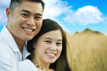 Image showing Happy romantic asian couple