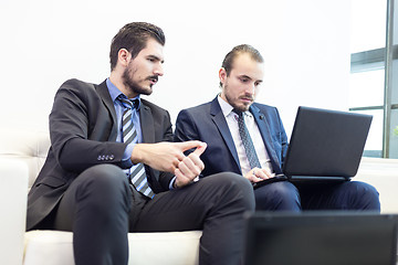 Image showing Corporate business team and manager at business meeting.