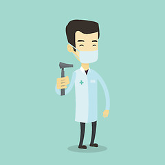 Image showing Ear nose throat doctor vector illustration.