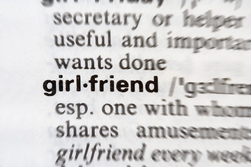 Image showing Girlfriend word