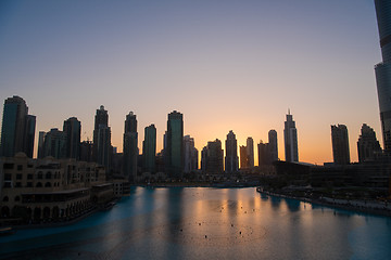 Image showing musical fountain in Dubai