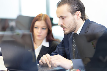 Image showing Business people in modern office.