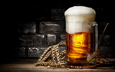 Image showing Beer and wheat