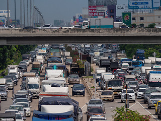 Image showing Traffic jam in Bangkok, Thailand