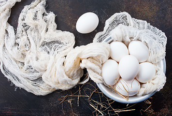 Image showing raw eggs