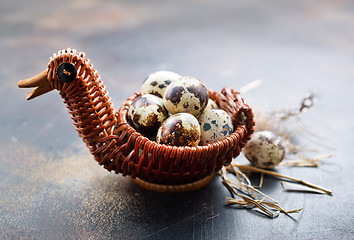 Image showing quail eggs 