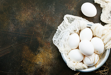 Image showing raw eggs