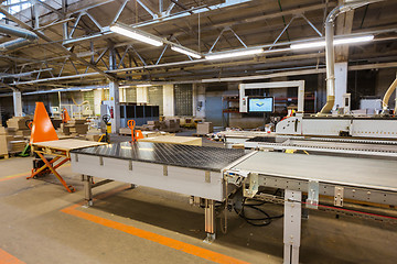 Image showing woodworking factory workshop